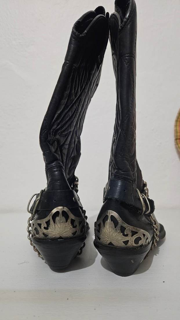 Vintage Western/Kovboy Çizme 38 Numara - Görsel 5