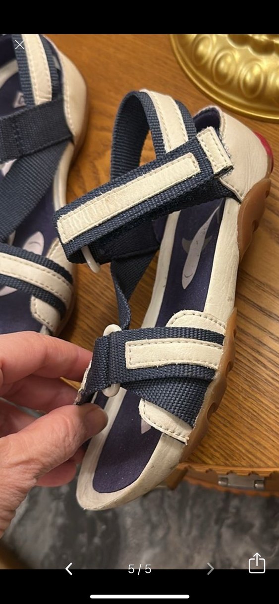 Mavi Erkek Çocuk Tokalı Kaydırmaz Sandalet - Görsel 2