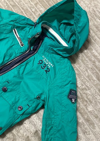 Parlak Yeşil Fermuarlı Erkek Çocuk Ceketi - Görsel 4