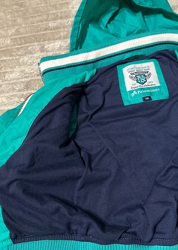 Parlak Yeşil Fermuarlı Erkek Çocuk Ceketi - Görsel 3