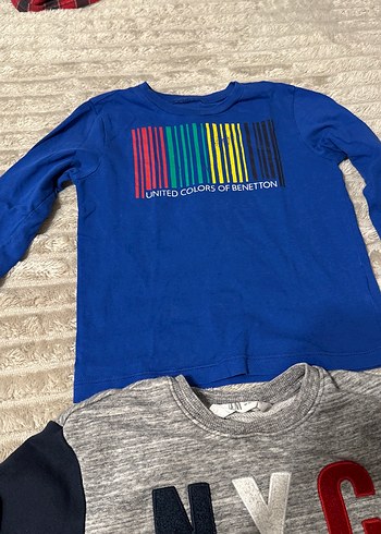 Erkek Çocuk Uzun Kollu Baskılı Sweatshirt 2 adet - Görsel 3