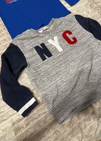 Erkek Çocuk Uzun Kollu Baskılı Sweatshirt 2 adet - Görsel 2