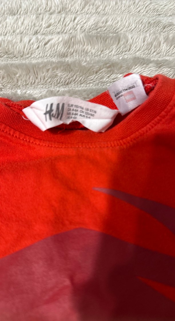 Erkek Çocuk Kırmızı Tişört ve Kot Pantolon - Görsel 5