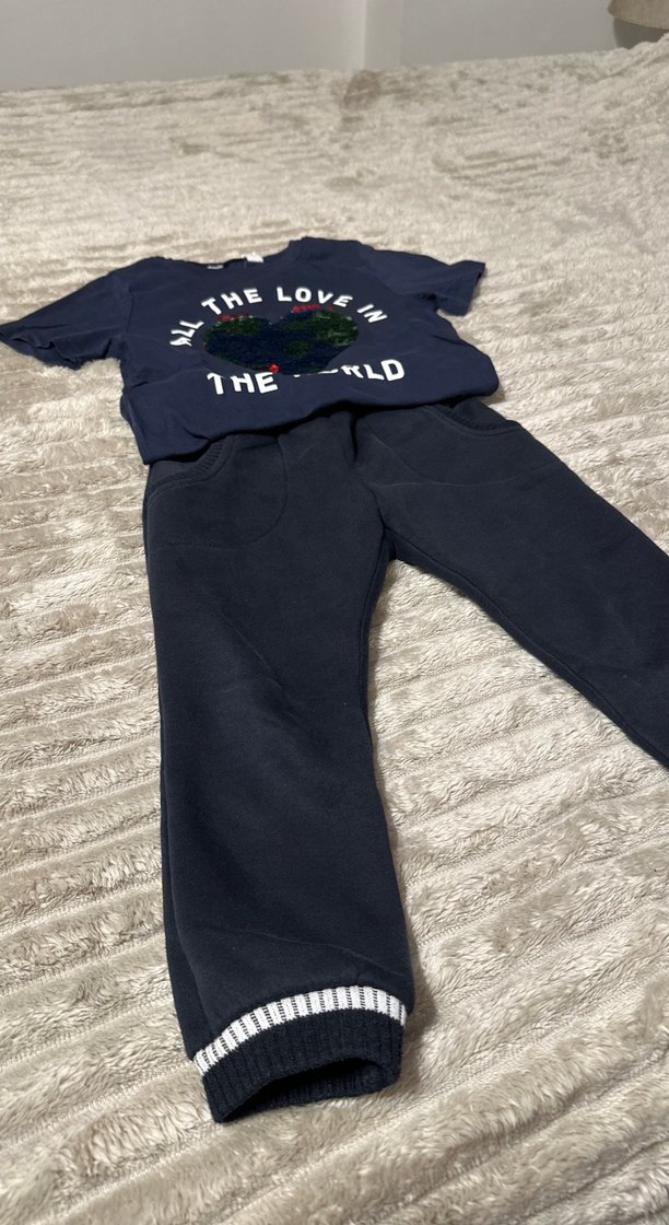 Lacivert Baskılı  Erkek Takım - Görsel 3