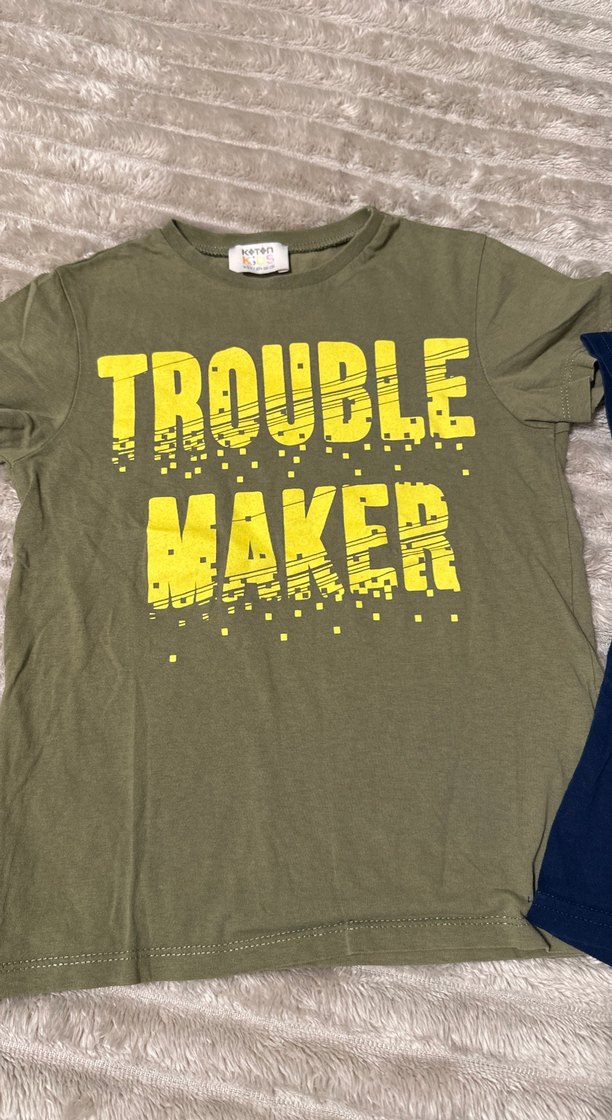 Erkek Çocuk Baskılı Kısa Kollu Tişörtler 3 Adet - Görsel 2