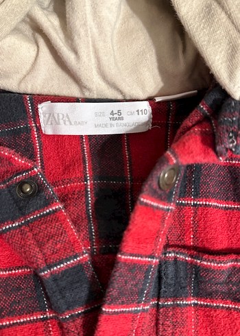 Kapüşonlu Kırmızı Ekoseli Erkek Çocuk Takımı - Görsel 4