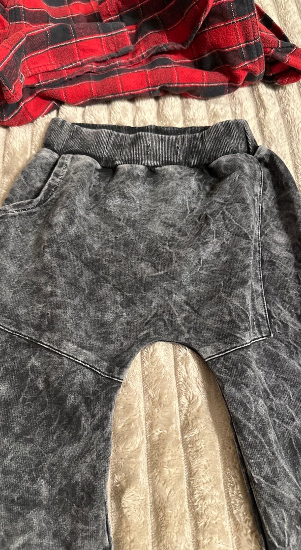 Kapüşonlu Kırmızı Ekoseli Erkek Çocuk Takımı - Görsel 3