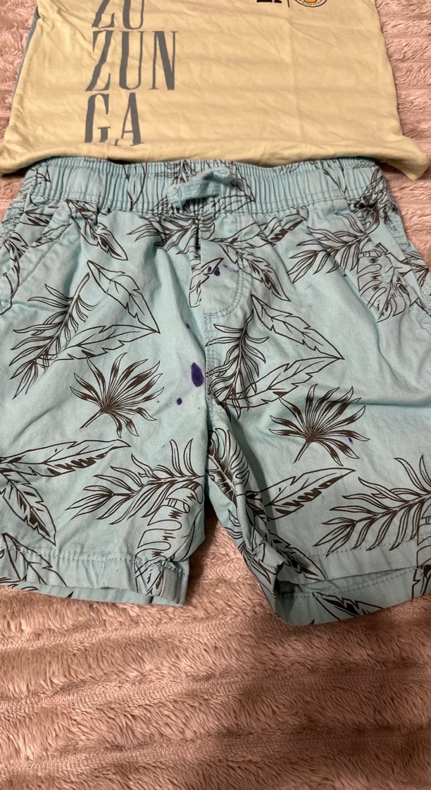 Erkek Yeşil Pamuklu Kısa Kollu Takım - Görsel 2