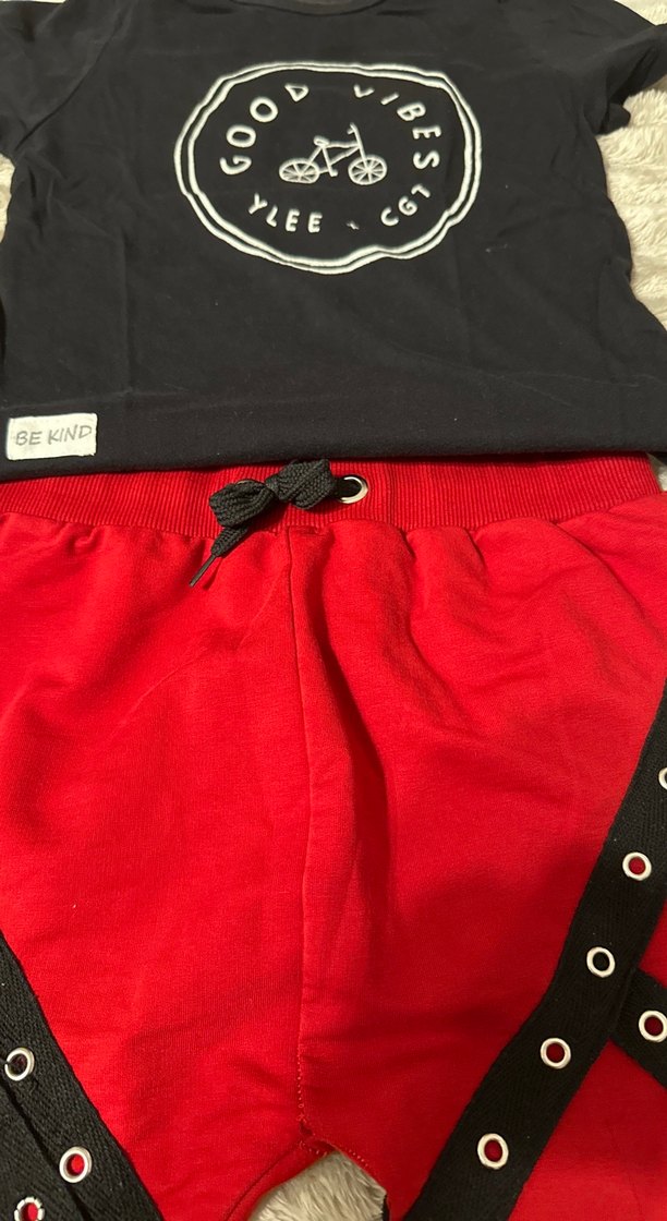 Kemer Detaylı Kırmızı Erkek Eşofman Altı - Görsel 2