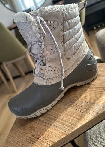 Gri Kürklü Kadın Outdoor Botu - Görsel 6