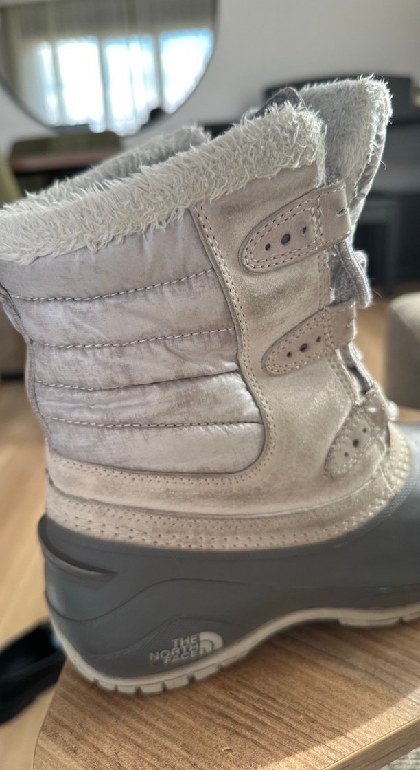 Gri Kürklü Kadın Outdoor Botu - Görsel 3