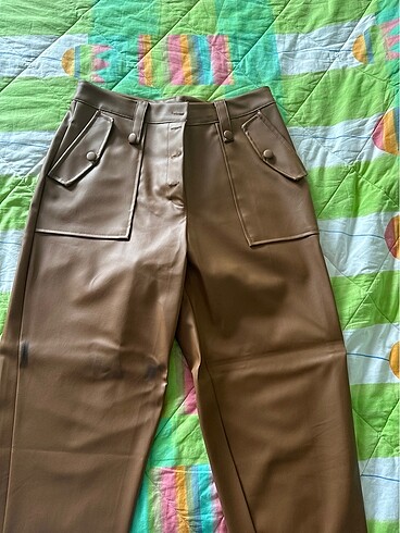 Suni Deri hiç kullanılmamış pantalon
