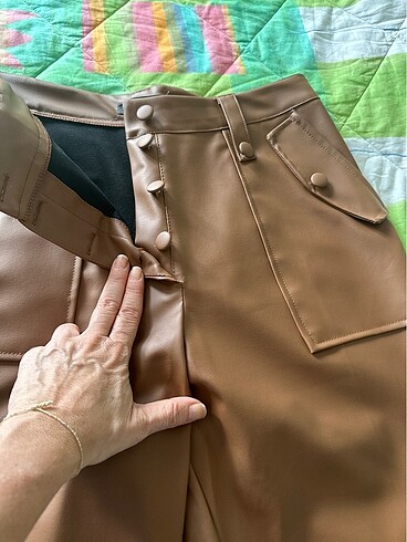 Trendyol & Milla Suni Deri hiç kullanılmamış pantalon