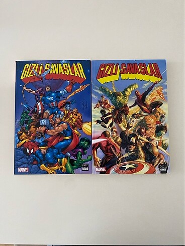 Gizli savaşlar çizgi roman comic set açıklama oku