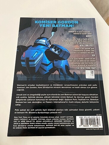 Beden Batman yeni 52 new 52 10 cilt çizgi roman tam set
