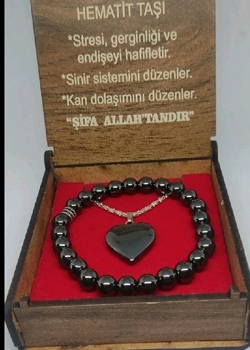 Siyah Hematit Taşı Bohem Kadın Bileklik