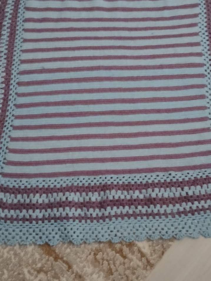 Bohem Çizgili Bej Masa Örtüsü - Görsel 3