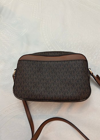 Michael Kors Zincir Detaylı Kahverengi Deri Çanta - Görsel 4