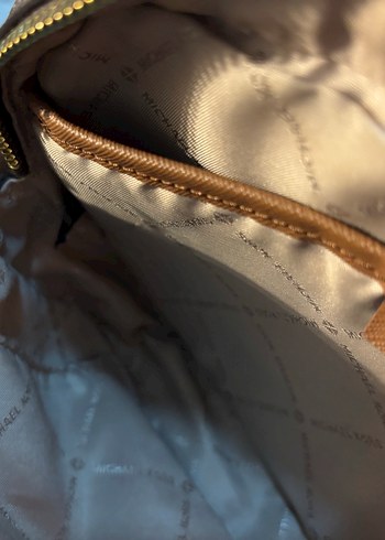 Michael Kors Zincir Detaylı Kahverengi Deri Çanta - Görsel 6