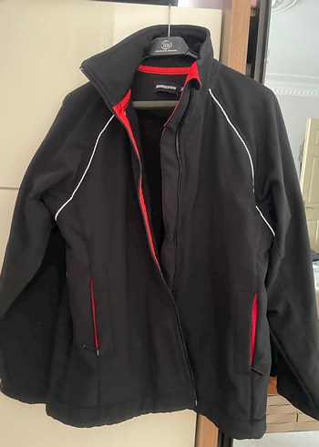 Fermuarlı Siyah Spor erkek mont