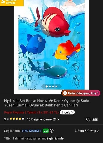 Hyd banyo havuz oyuncağı balıklar