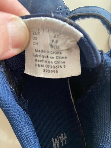 27 Beden lacivert Renk H&M erkek çocuk ayakkabı