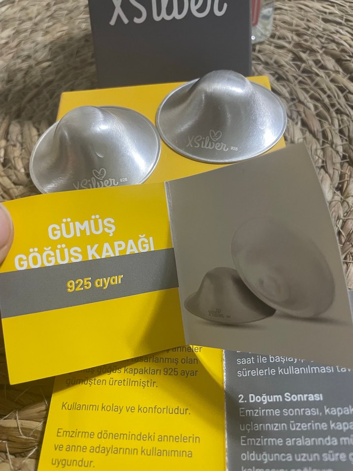 XSilver Gümüş Göğüs Kapağı - Altın Gri - Görsel 3