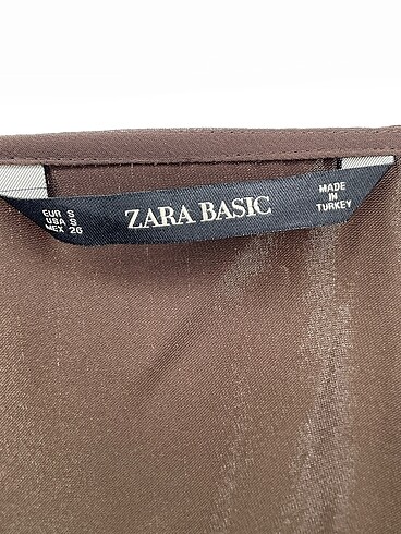 s Beden kahverengi Renk Zara Bluz %70 İndirimli.