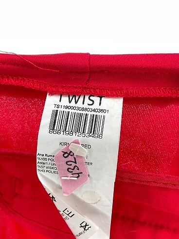 36 Beden kırmızı Renk Twist Düz Kesim %70 İndirimli.