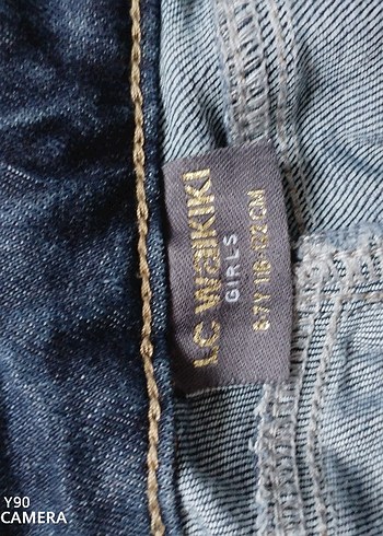 kız Çocuk Mavi Slim Fit Kot Pantolon - Görsel 3