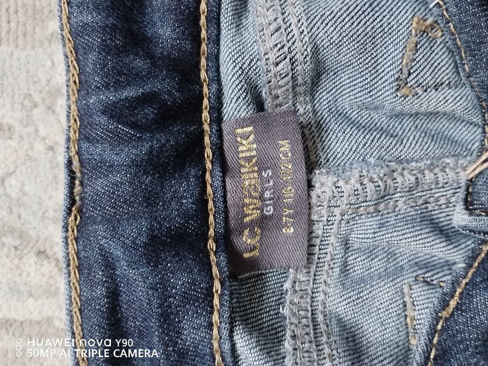 kız Çocuk Mavi Slim Fit Kot Pantolon - Görsel 5