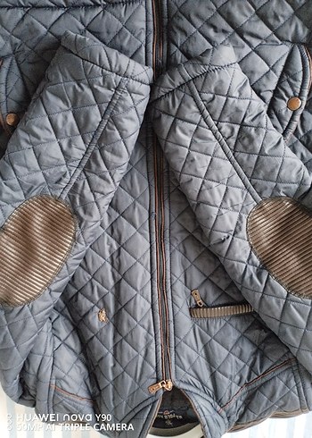 Erkek lacivert Kapitone Fermuarlı Ceket - Görsel 5