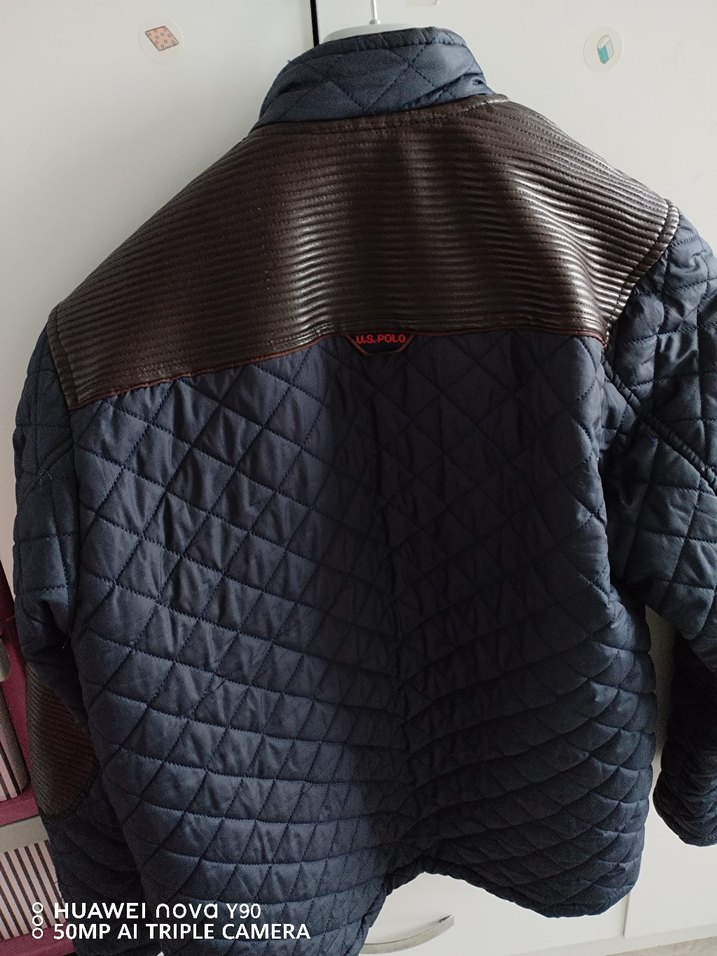 Erkek lacivert Kapitone Fermuarlı Ceket - Görsel 4