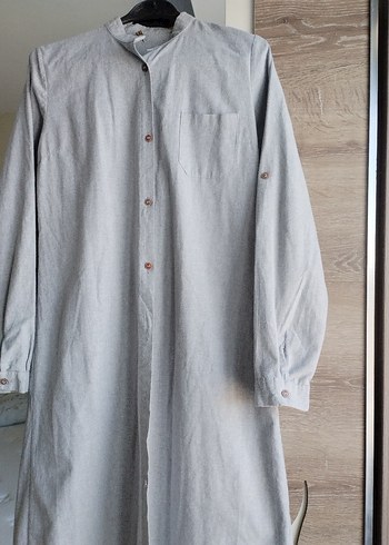 Gri Uzun Kollu Gömlek - Görsel 5