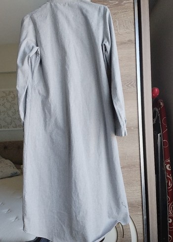 Gri Uzun Kollu Gömlek - Görsel 7