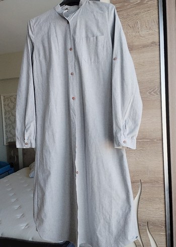 Gri Uzun Kollu Gömlek - Görsel 6