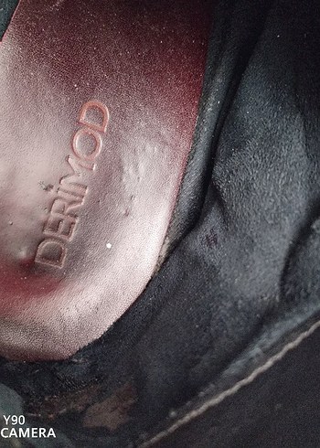 DERIMOD bordo Deri Tokalı Kadın Bot - Görsel 9