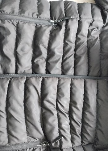 Siyah Fermuarlı  erkek Mont - Görsel 7