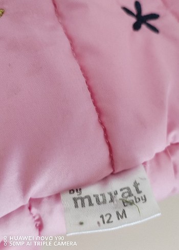 Kız Çocuk Pembe Nakışlı Kapüşonlu Yelek - Görsel 5