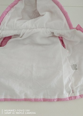 Kız Çocuk Pembe Nakışlı Kapüşonlu Yelek - Görsel 8