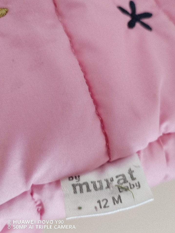 Kız Çocuk Pembe Nakışlı Kapüşonlu Yelek - Görsel 5