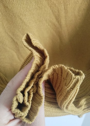 Sarı Kadın Triko Kazak - Görsel 3