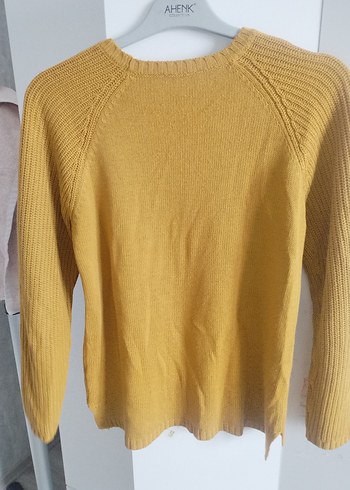 Sarı Kadın Triko Kazak - Görsel 2