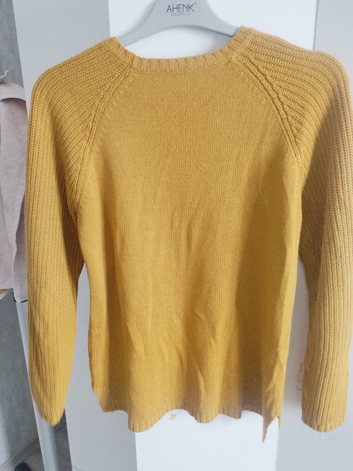 Sarı Kadın Triko Kazak - Görsel 2