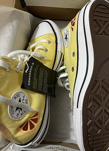 37 Beden sarı Renk orijinal converse all star 37 numara