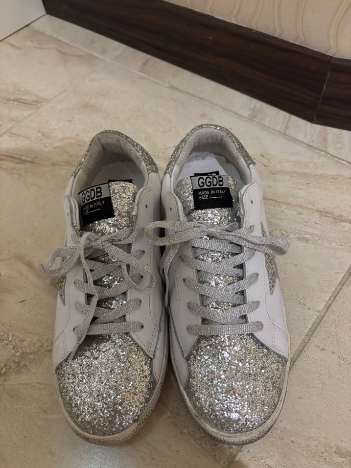 Gri Simli golden Goose Ayakkabı - Görsel 2