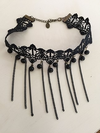 Vintage Siyah Choker