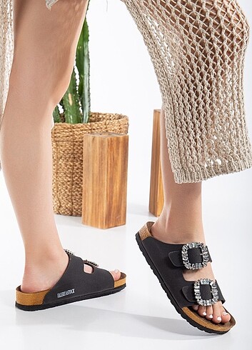 Birkenstock Yeni Sezon Bayan Taşlı Terlik Valeriiastock