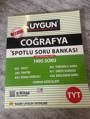 uygun tyt coğrafya spotlu soru bankası