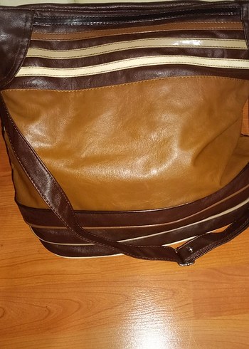 Kahverengi hakiki Deri Kadın Çanta - Görsel 3